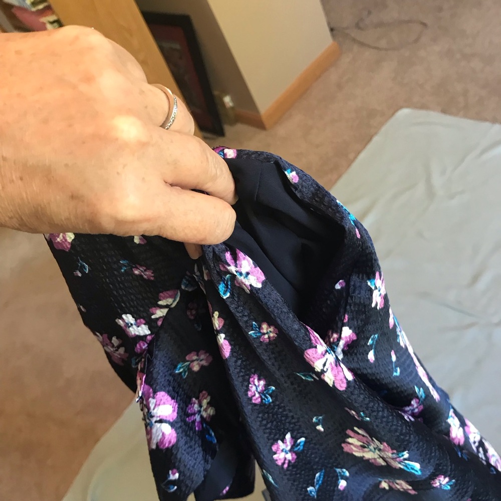 Draper James Blue New with Tags Floral Babydoll Dress - Picture 4 of 7